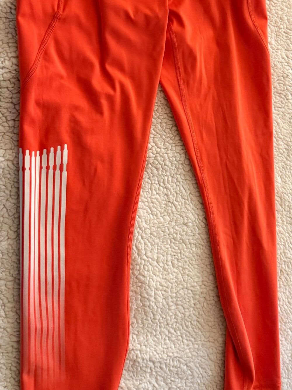 Savage X Fenty Sport Lineup High-Waist Leggings — Orange — Size L (US 12-14)
